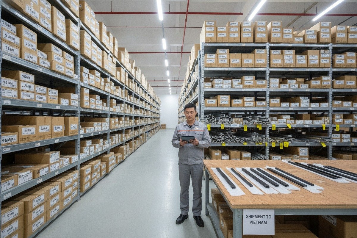 Balancing Handle Inventory Inventory of popular 96mm and 128mm aluminum handles and custom length options (ID#3)