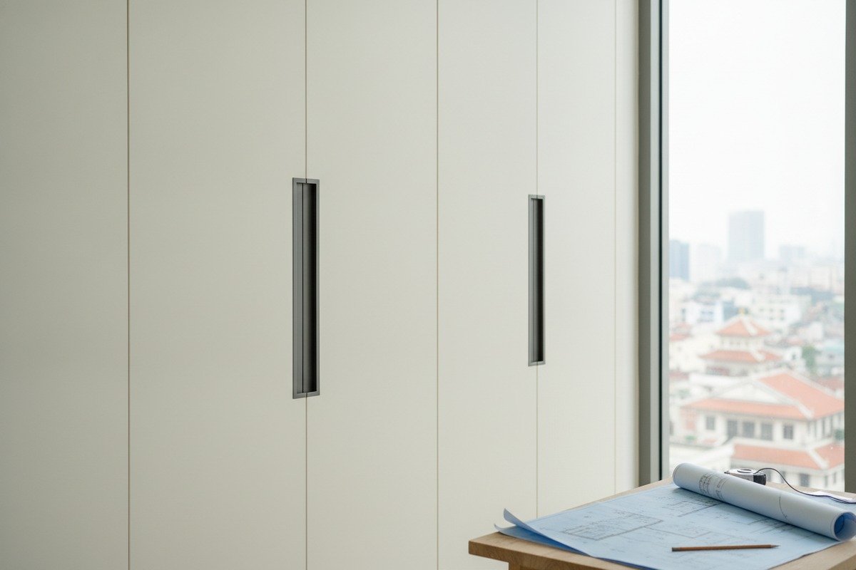 Handle Design Trends Vietnam Recessed and surface-mounted aluminum handle design trends for Vietnam urban apartment projects (ID#2)