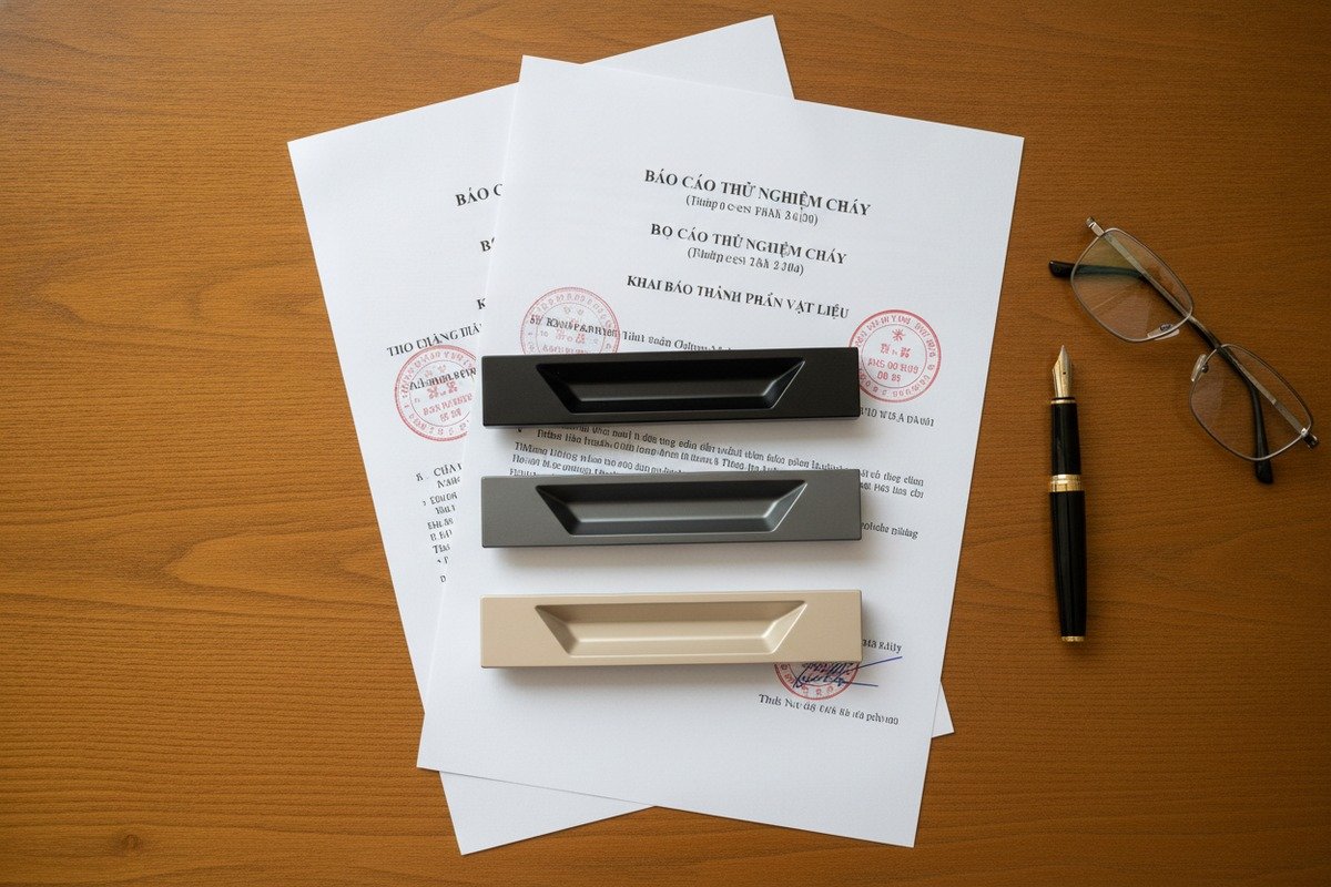 Verifying Fire Safety Certifications Verifying supplier fire safety certifications and documentation for aluminum furniture handles in Vietnam (ID#2)