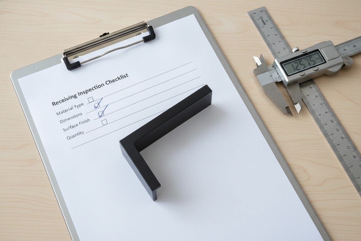 Quality Inspection Sign-off Process Formal quality inspection and sample sign-off process for aluminum handle procurement (ID#4)