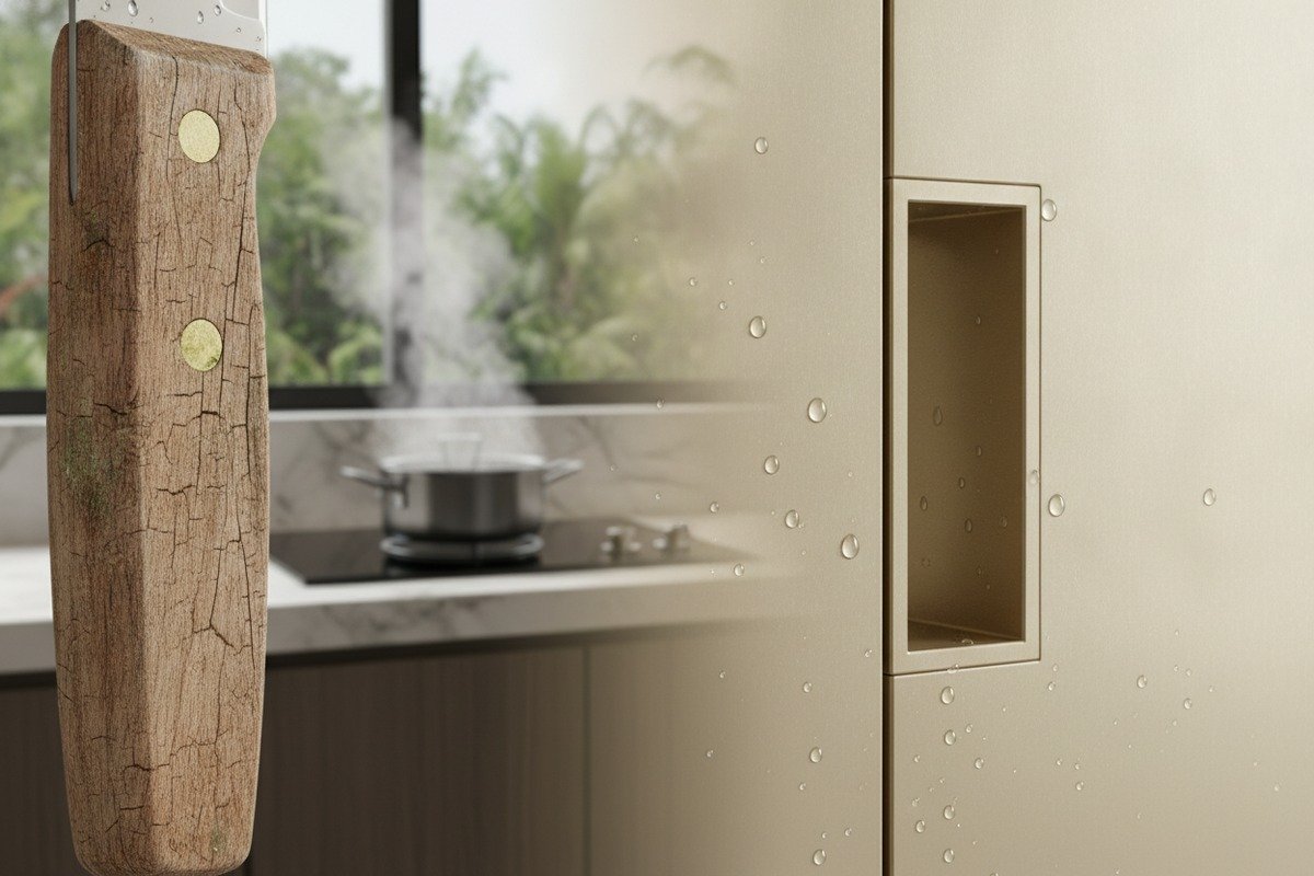 Aluminum Handle Durability Durable anodized aluminum handles resisting moisture and warping in Vietnam's humid climate (ID#2)