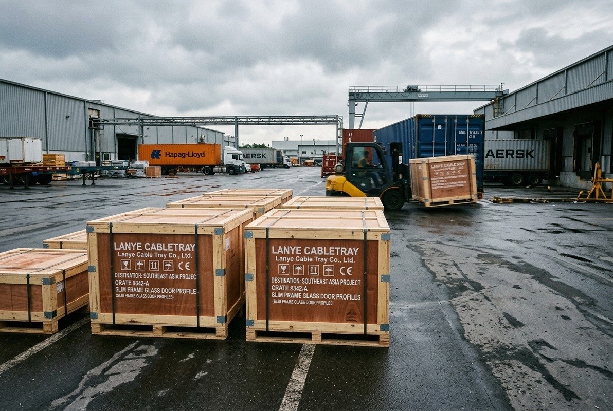 Managing Logistics and Procurement Managing logistics and lead times for efficient slim frame aluminum door profile procurement (ID#5)