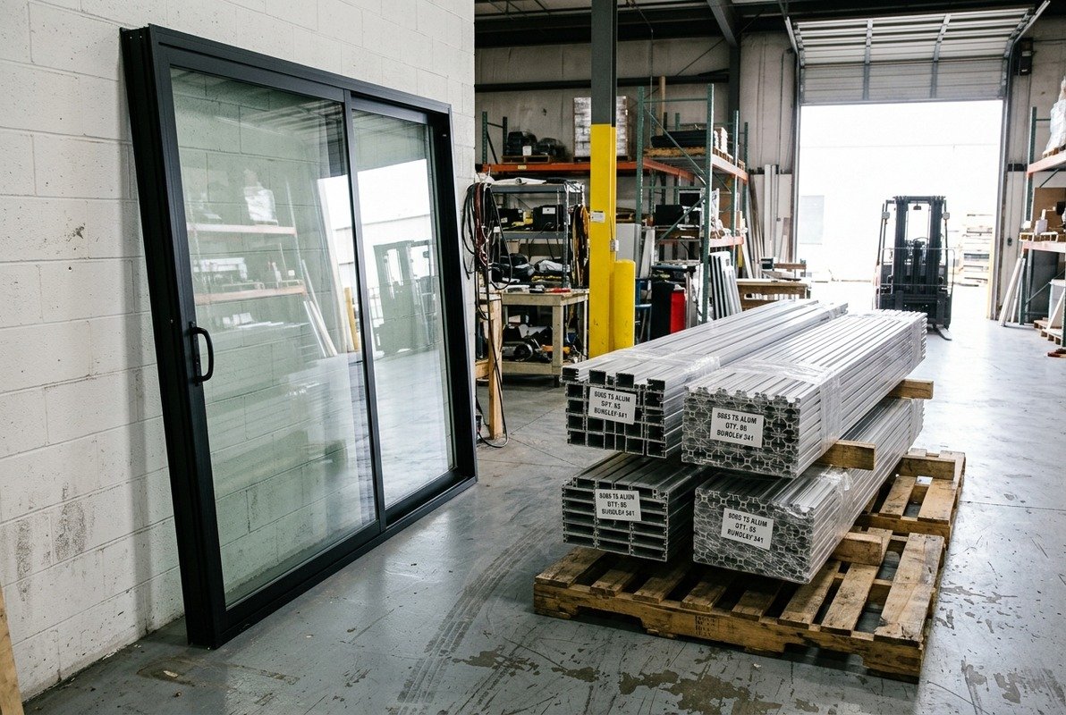 Customizing glass door aluminum profiles to meet specific architectural and aesthetic design standards (ID#3)