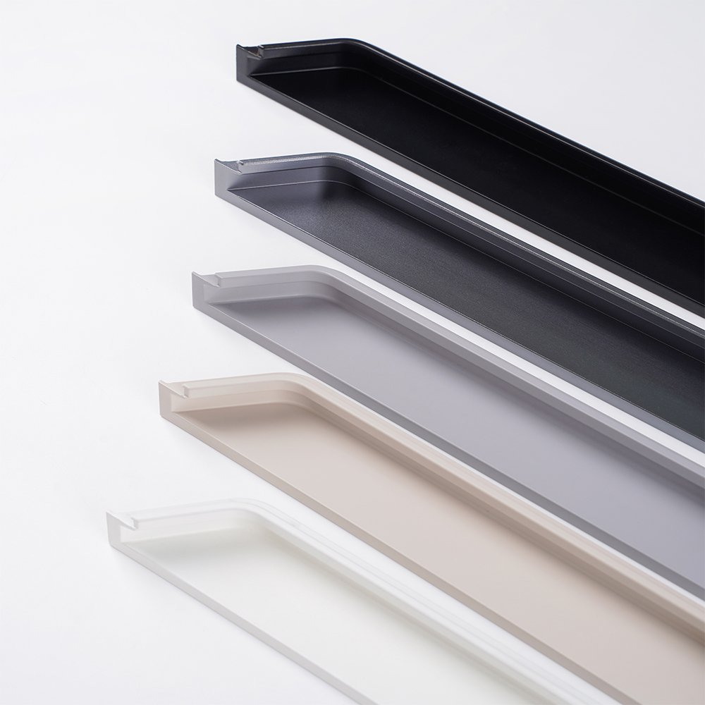 aluminum alloy furniture handle production line showing extrusion and surface treatment processes